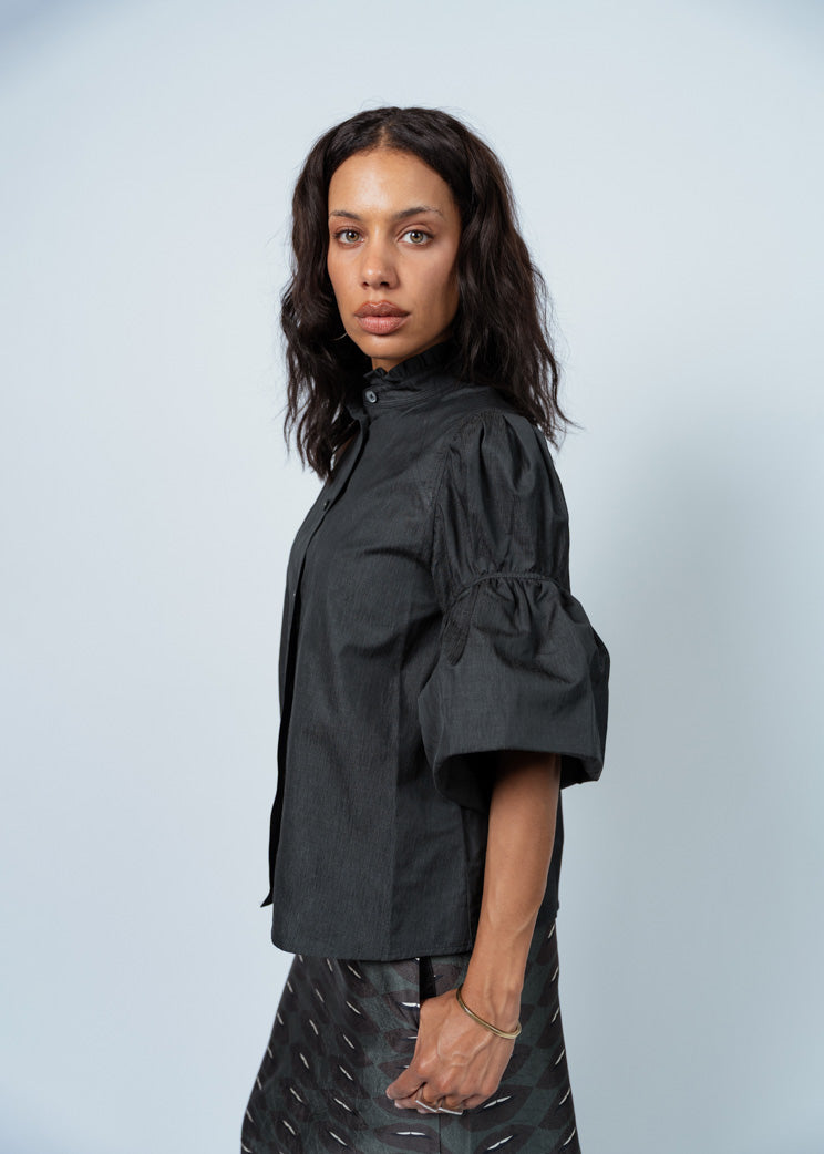 Odeeh Granite Puff Sleeve Blouse