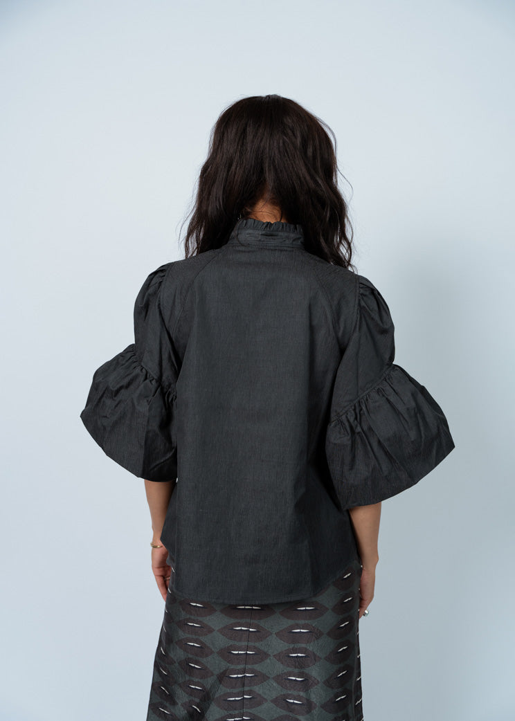 Odeeh Granite Puff Sleeve Blouse