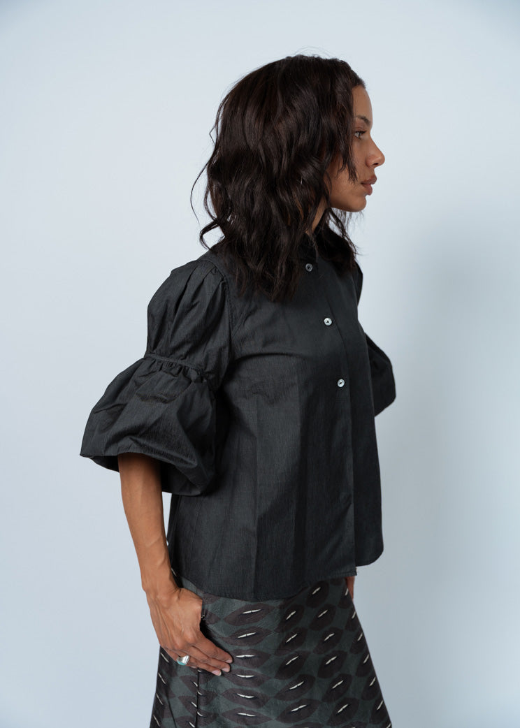 Odeeh Granite Puff Sleeve Blouse