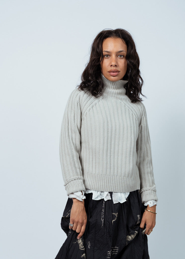 Allude Starlet Cashmere Mockneck Sweater