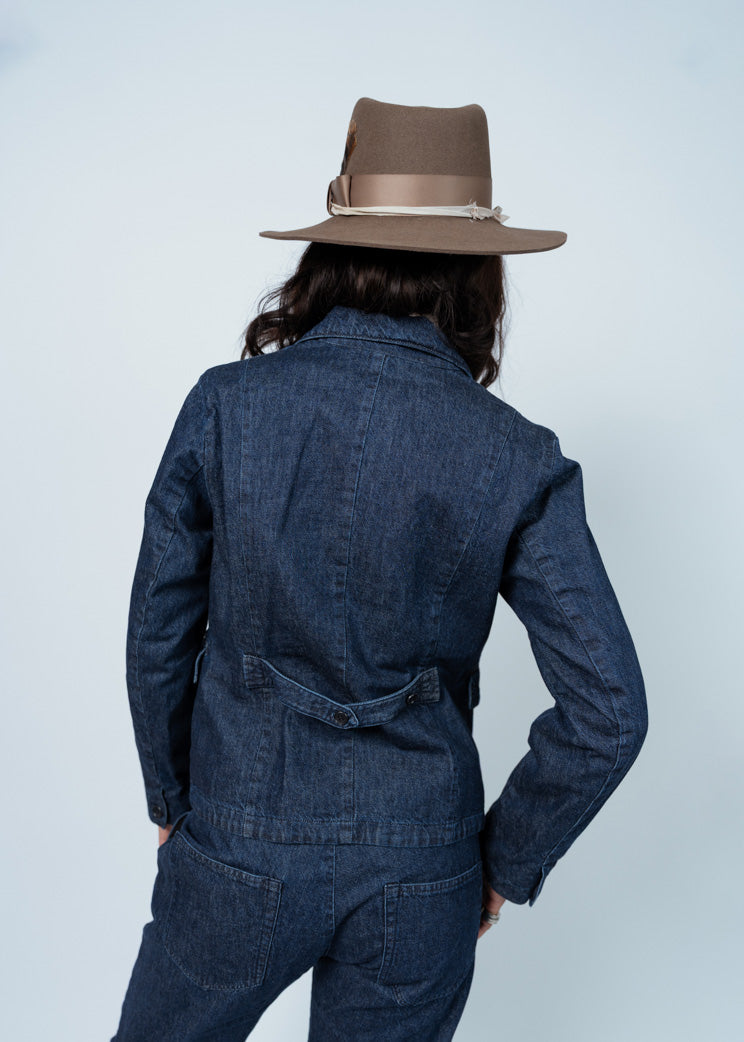 Pas De Calais Natural Denim Tailored Jacket