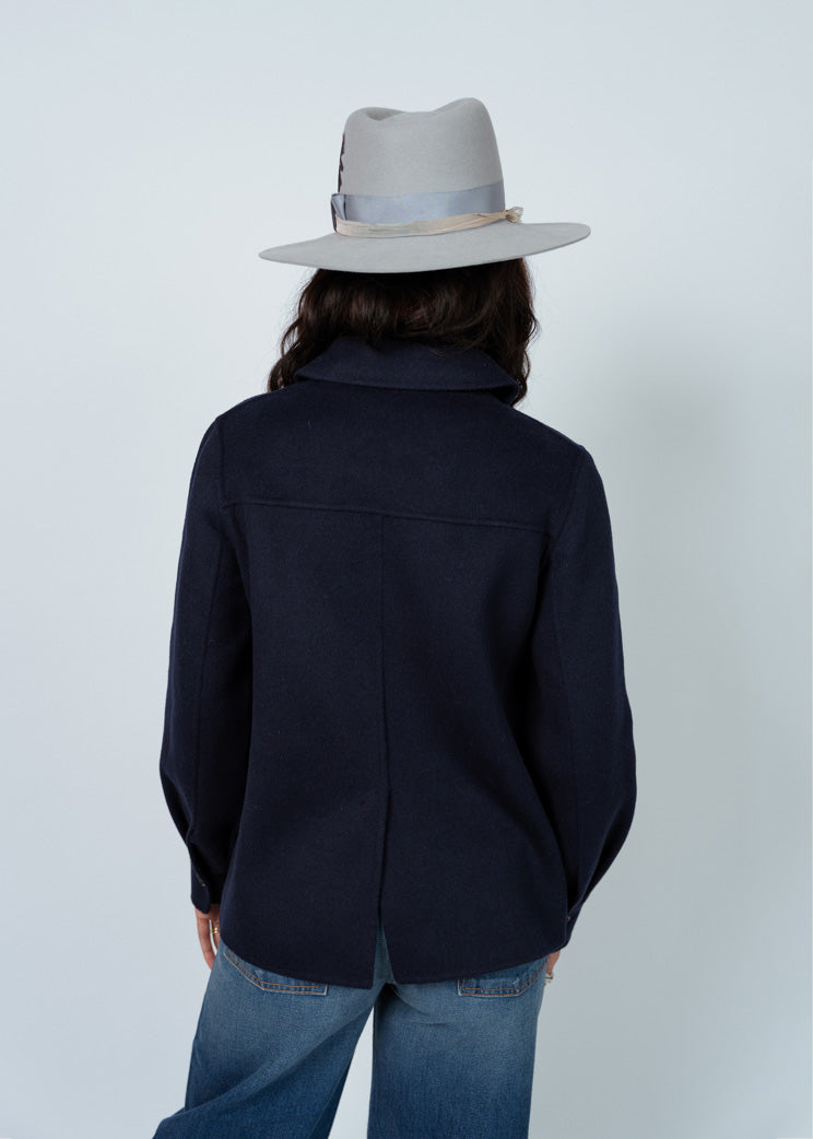 Odeeh Navy Wool Jacket