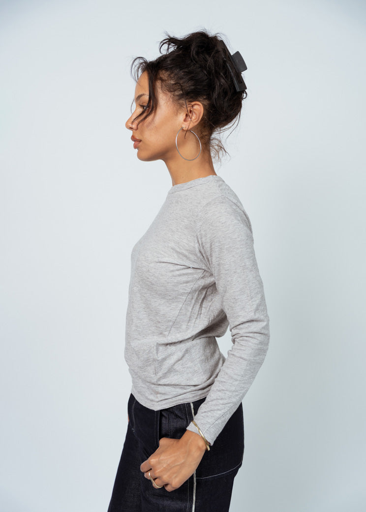 Pas De Calais Grey Gauze Jersey Pullover