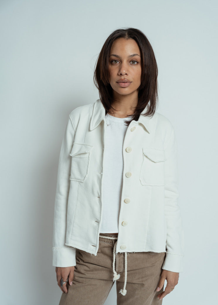 MJ Watson White Cotton Jacket – Baby & Company