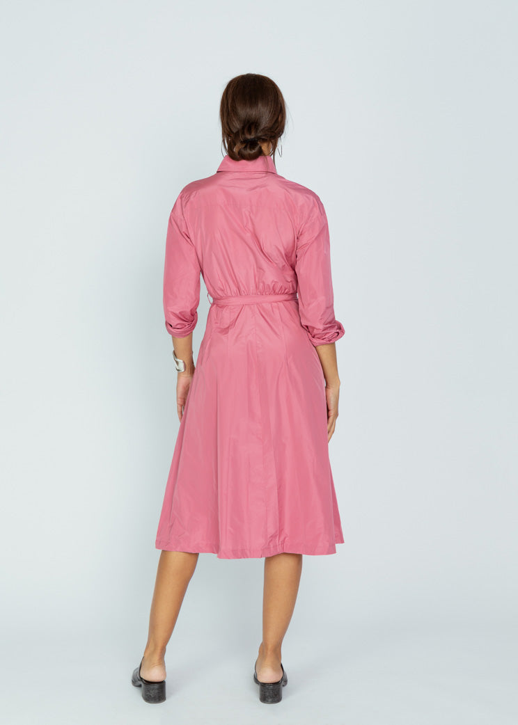 Odeeh Rouge Taffeta Shirt Dress at Baby & Company Odeeh Rouge Taffeta Shirt Dress at Baby & Company