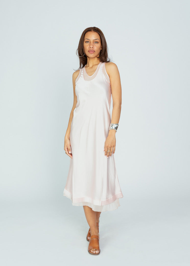 salt and silk dress Brazeau Tricot Salt Racer Back Silk Dress at Baby & Company