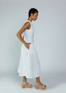 the cotton dress co Odeeh Milk Cotton Textured Sleeveless Dress at Baby & Company