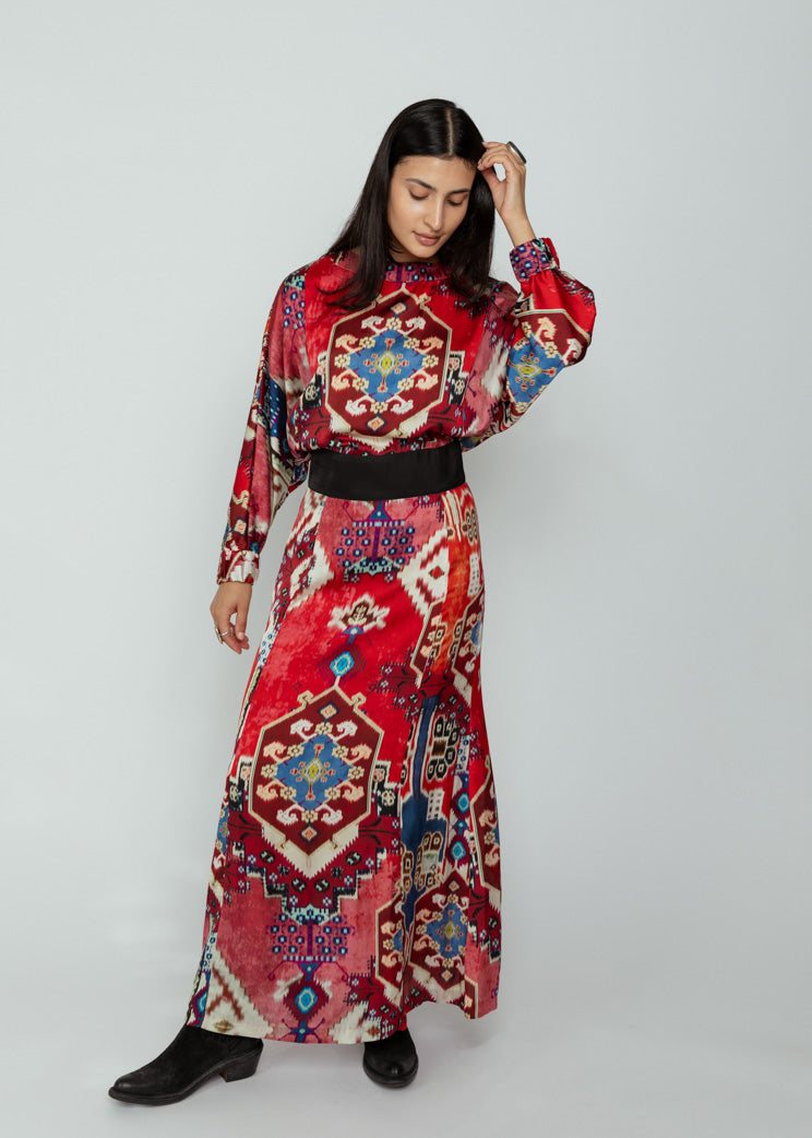 Smythe Persian Dolman Midi Dress