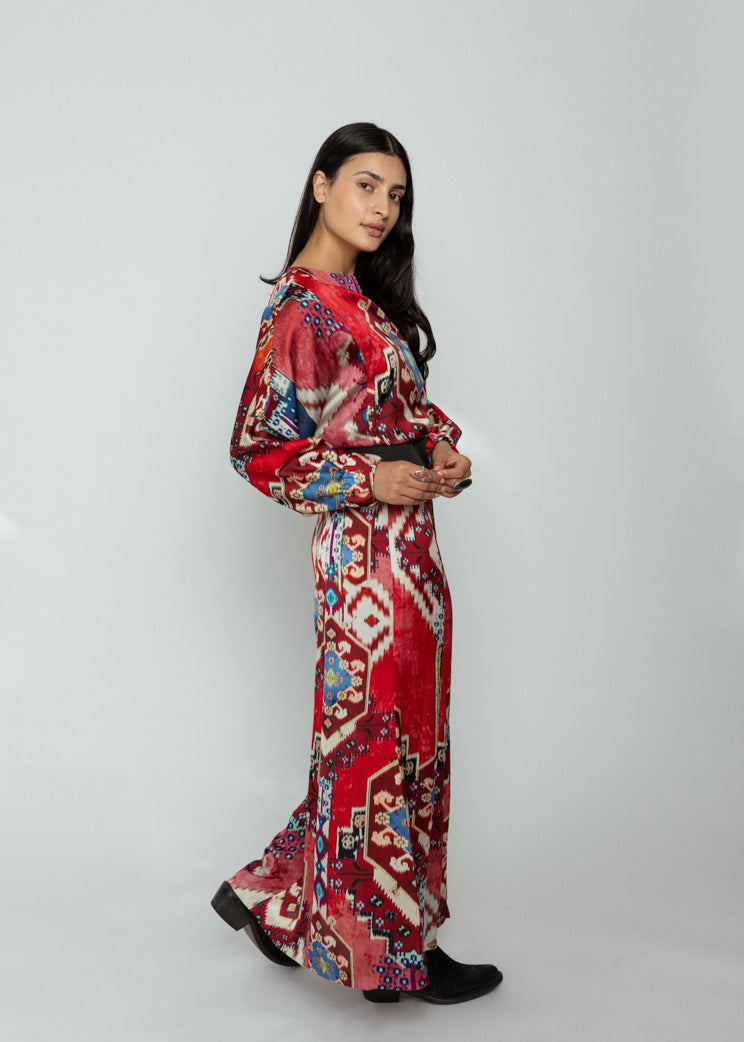 Smythe Persian Dolman Midi Dress