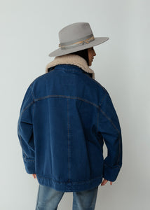 B Sides Blue/Oatmeal Stadium Jacket