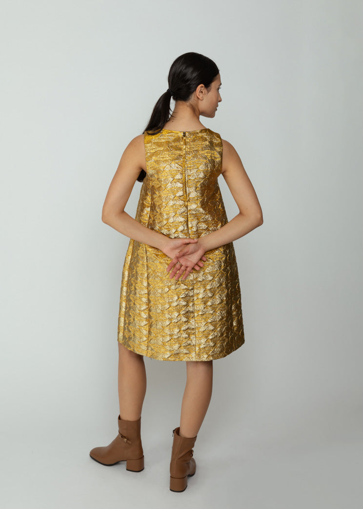 Odeeh Red Gold Short Dress Baby & Company Odeeh Red Gold Short Dress Baby & Company