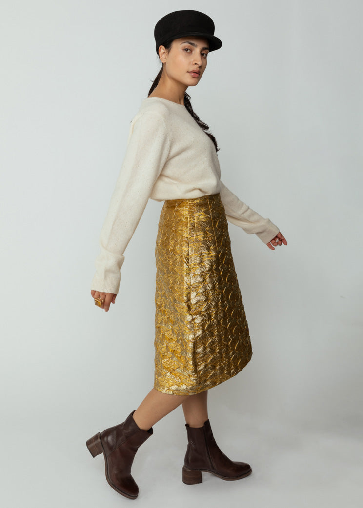 Odeeh Red Gold Fancy Skirt