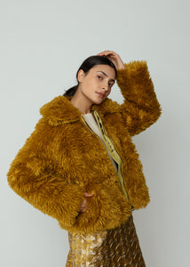 OOFWear Olio Faux Fur Zip Short Jacket