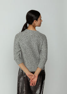 MJ Watson Grey Sparkly Wool Cardigan