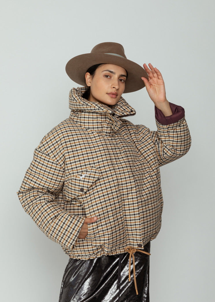 OOFWear Plaid Short Jacket