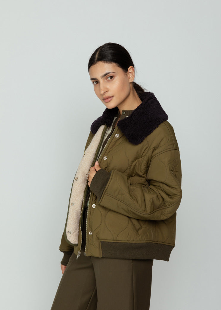 No. 6 Olive Landmark Jacket