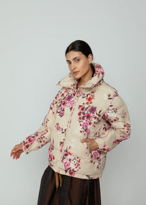 OOFWear Floral Print Nylon Short Jacket