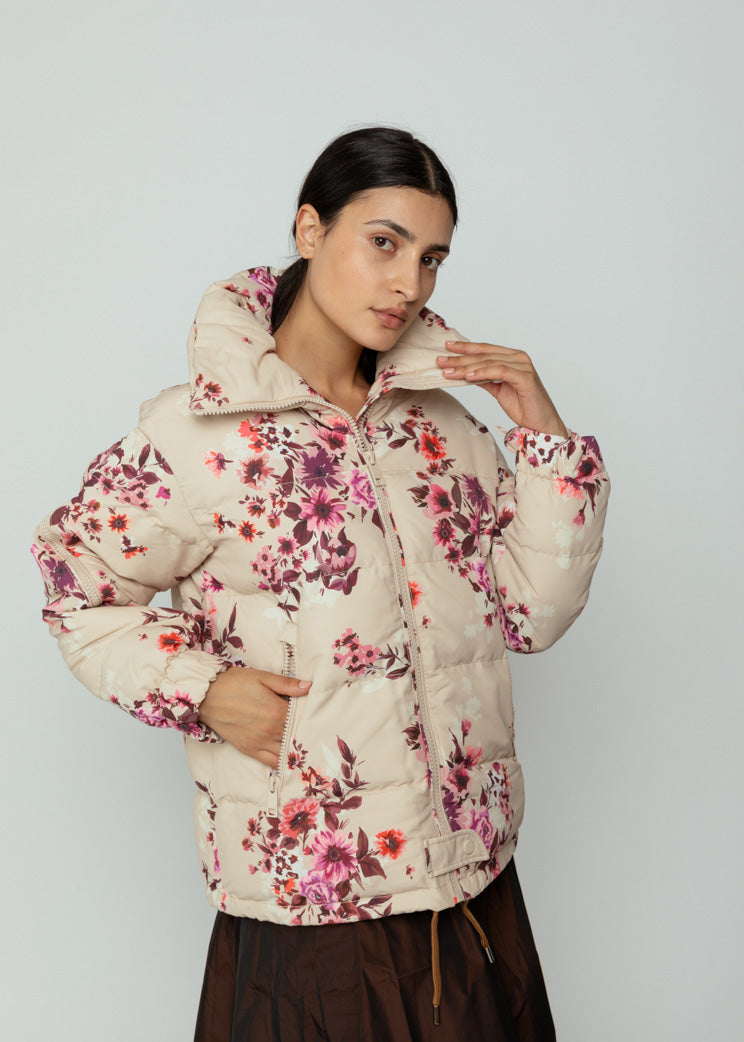 OOFWear Floral Print Nylon Short Jacket