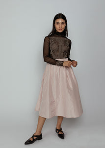 Aquarius Cocktail Blush Taffeta Le Skirt