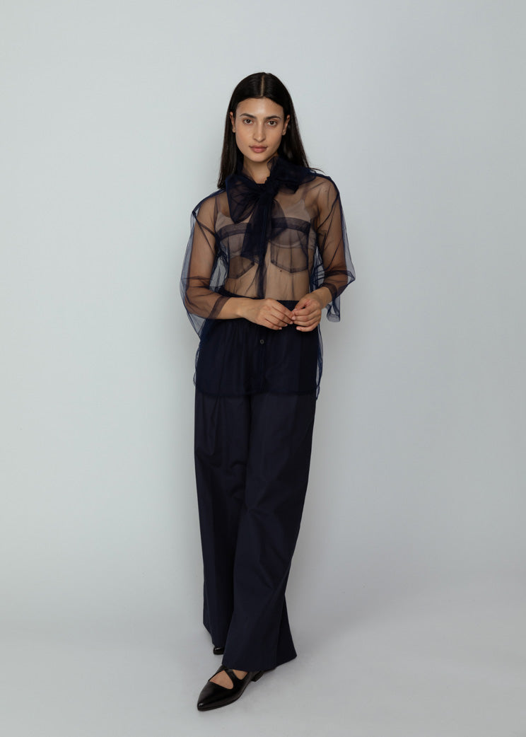 Aquarius Cocktail Navy Connor Wide Leg Pant