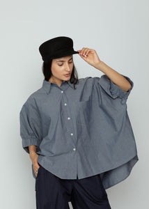 Aquarius Cocktail Chambray Le Shorty Shirt