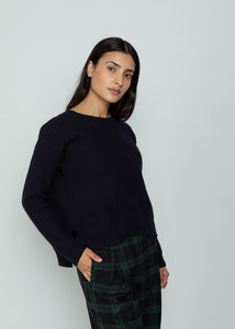 Eolas Navy Brina Bow Sweater