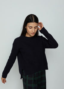 Eolas Navy Brina Bow Sweater