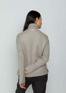 Antipast Light Grey Mohair Pullover Sweater