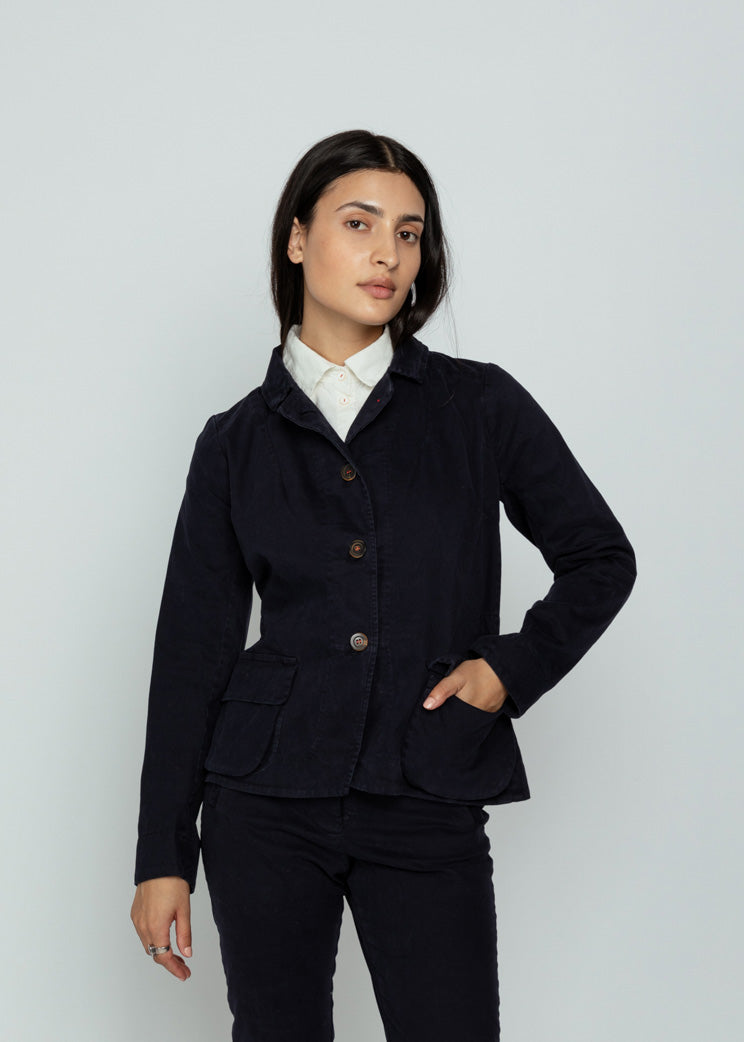 Hannoh Navy Vivian Jacket