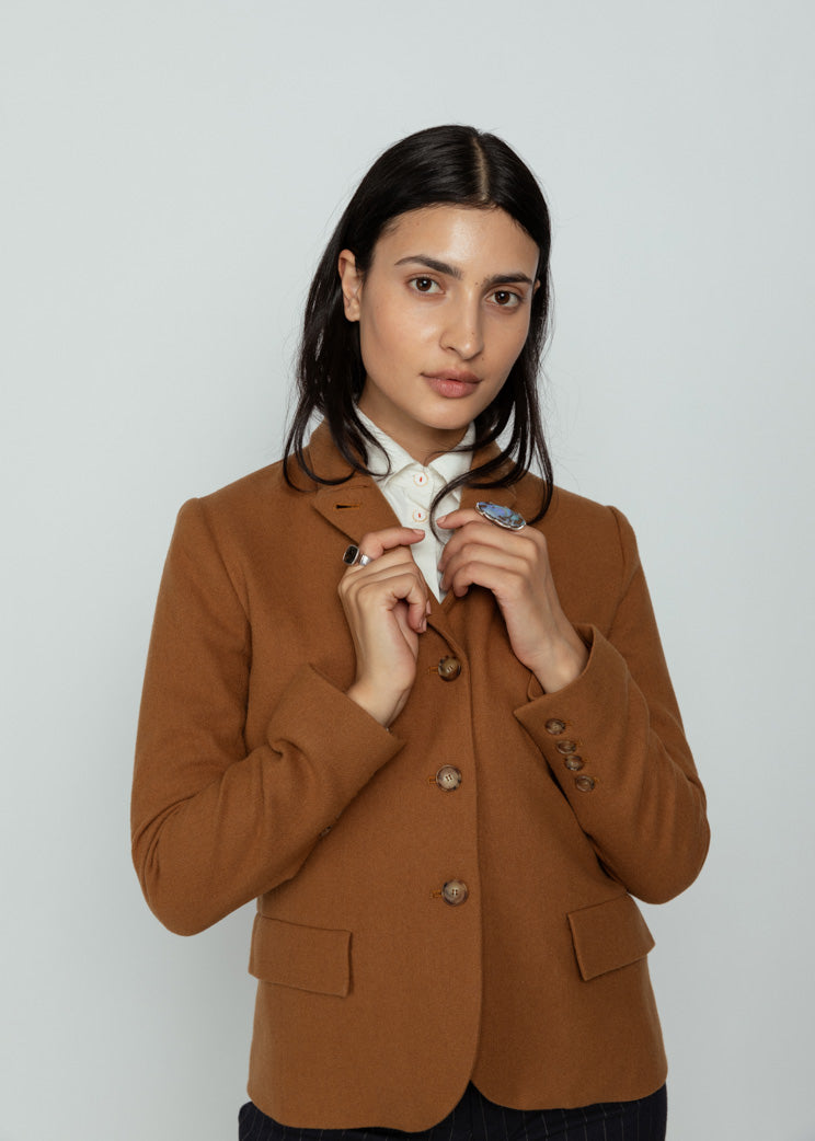 Mona Thalheimer Camel Marlene Blazer