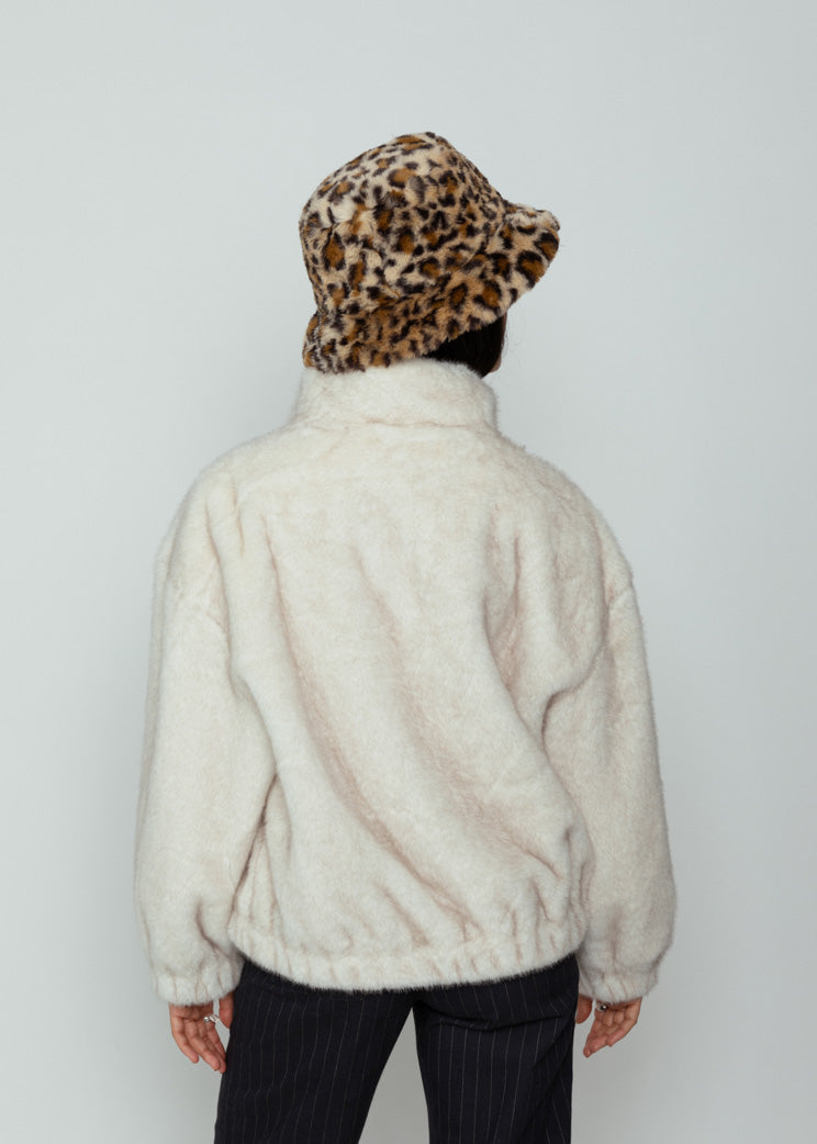 Bellerose Cream Faux Fur Enora Jacket