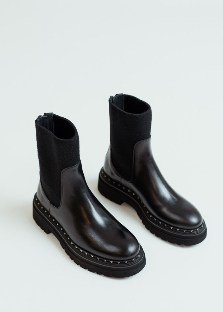 Homers Black Stud Siena Boot