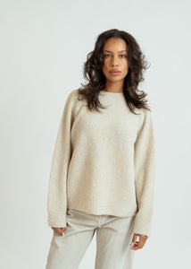 Pas de Calais Natural Cashmere Crewneck Pullover