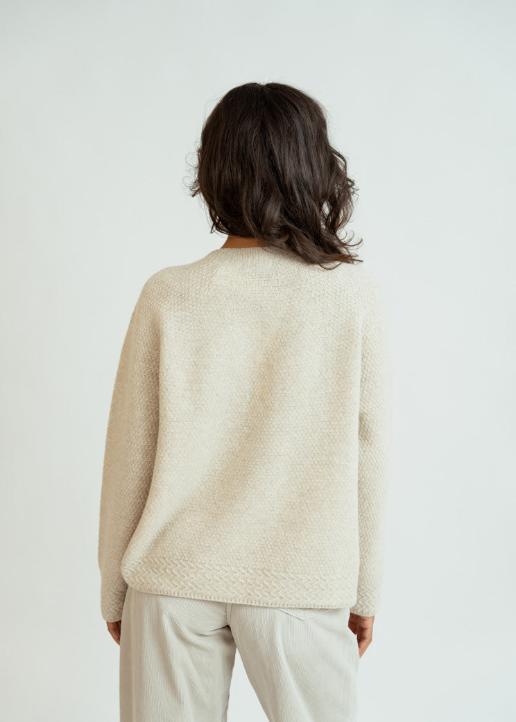 Pas de Calais Natural Cashmere Crewneck Pullover