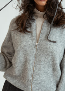 Bellerose Grey Asedi Zip Cardigan