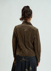 Pas de Calais Khaki Velvet Jacket