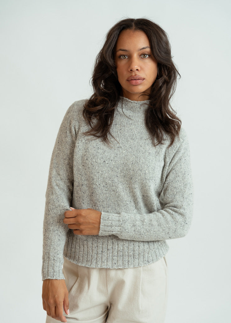 MJ Watson Grey Cashmere Pullover Sweater