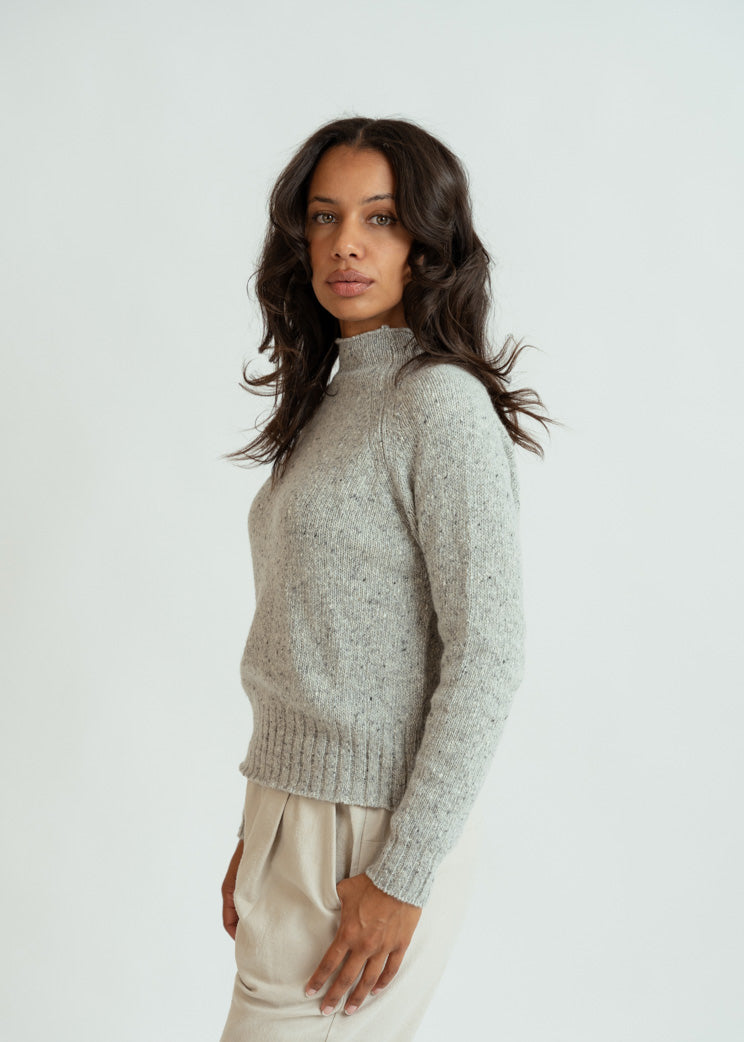 MJ Watson Grey Cashmere Pullover Sweater