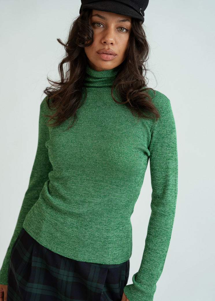 Bellerose Green Turtleneck Anoit Sweater