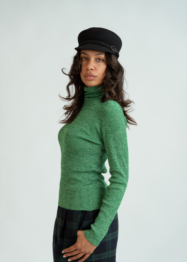 Bellerose Green Turtleneck Anoit Sweater