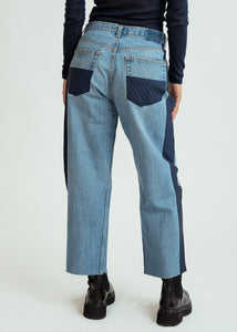 Rentrayage Pinstripe Panel Jeans