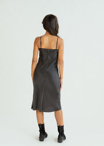 Aquarius Cocktail Polka Dot Olive Dress