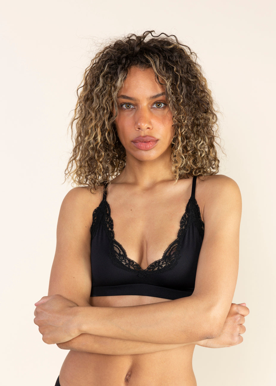 Only Hearts Only Hearts Black Hi Point Bralette