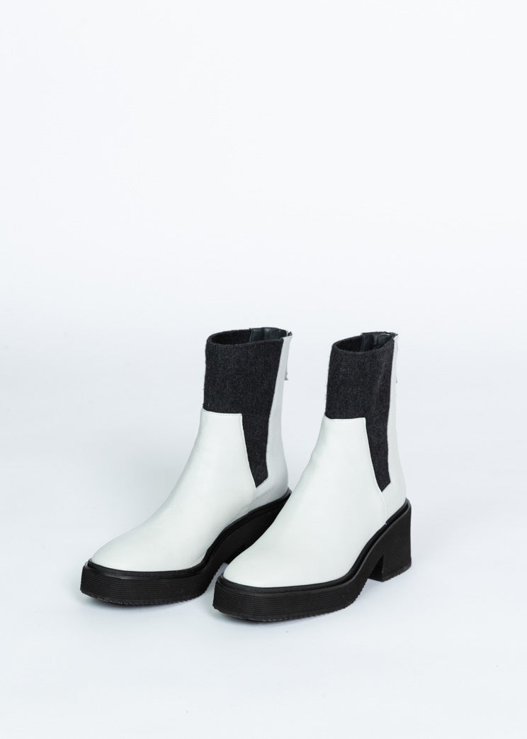 Homers Shoes Homers White Planet Zipper Boot