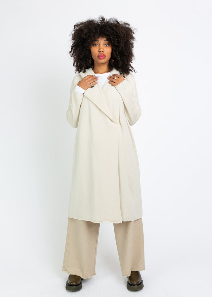 Evam Eva Ivory Cashmere Hooded Robe – Baby & Company