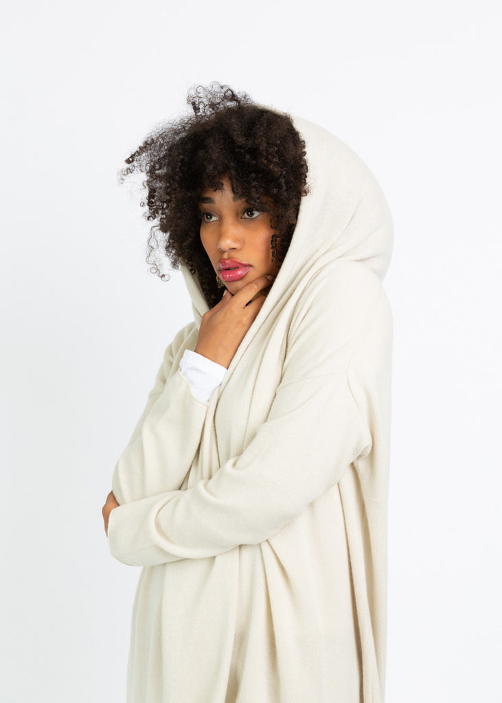 Evam Eva Ivory Cashmere Hooded Robe – Baby & Company