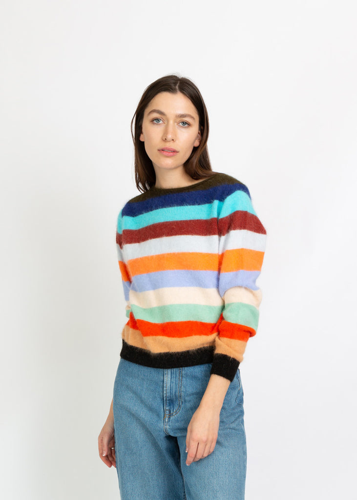 Bellerose Olive Stripe Datris Sweater