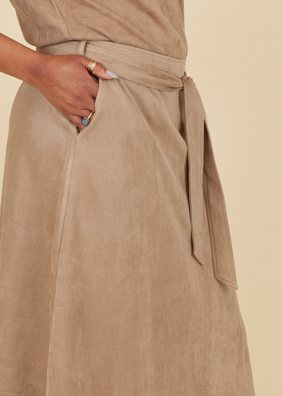 Summum Woman Suedine Stretch Skirt